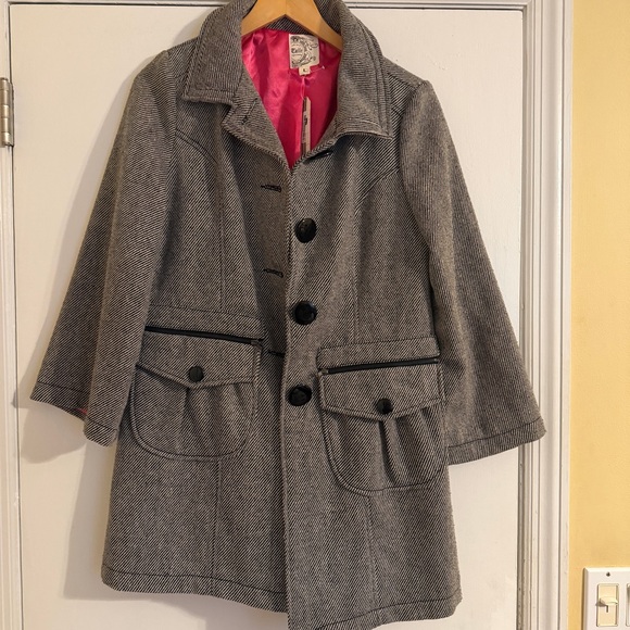 Tulle Jackets & Blazers - NWT Anthropologie Tulle herringbone Jacket Pink lined  women L